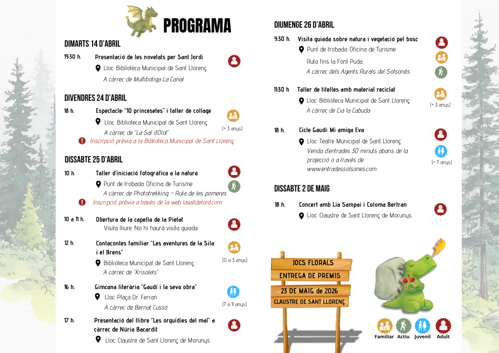 Programa Litenatura 2026 - Sant Llorenç de Morunys - La Vall de Lord