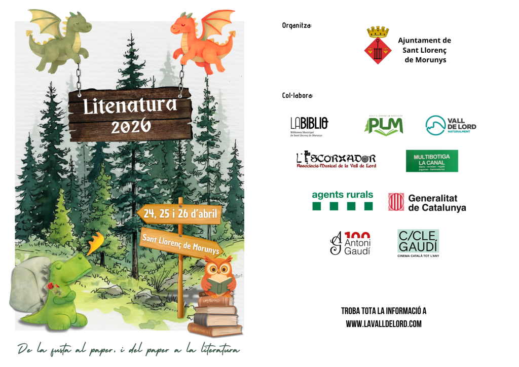 Programa Litenatura 2026 - Sant Llorenç de Morunys - La Vall de Lord