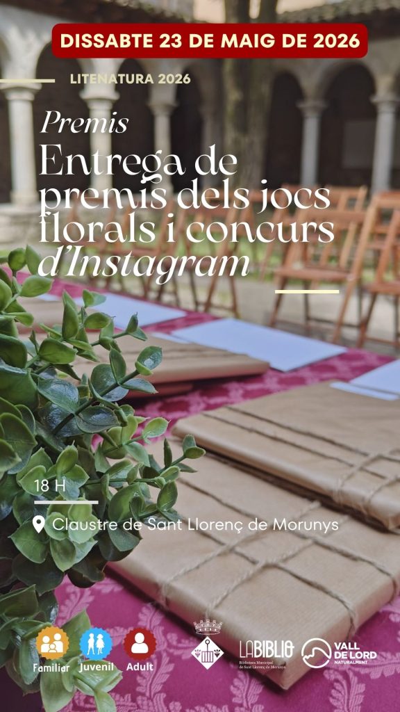 ENTREGA DE PREMIS DELS JOCS FLORALS I CONCURS D'INSTAGRAM
